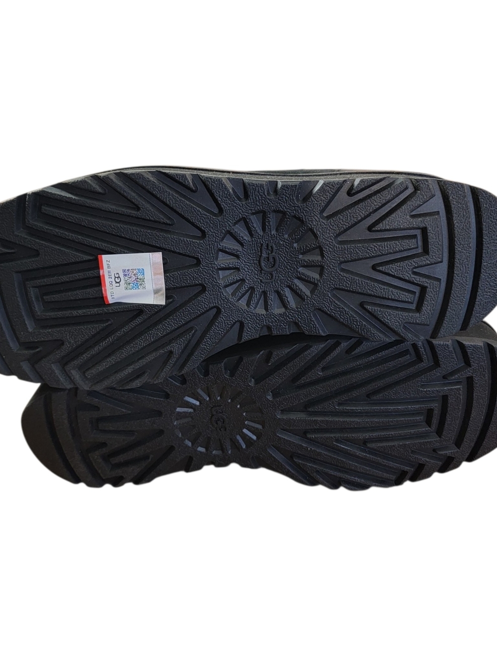 UGG Black Leather Cityfunc Platform Zip Ankle Boots - Picture 4 of 7